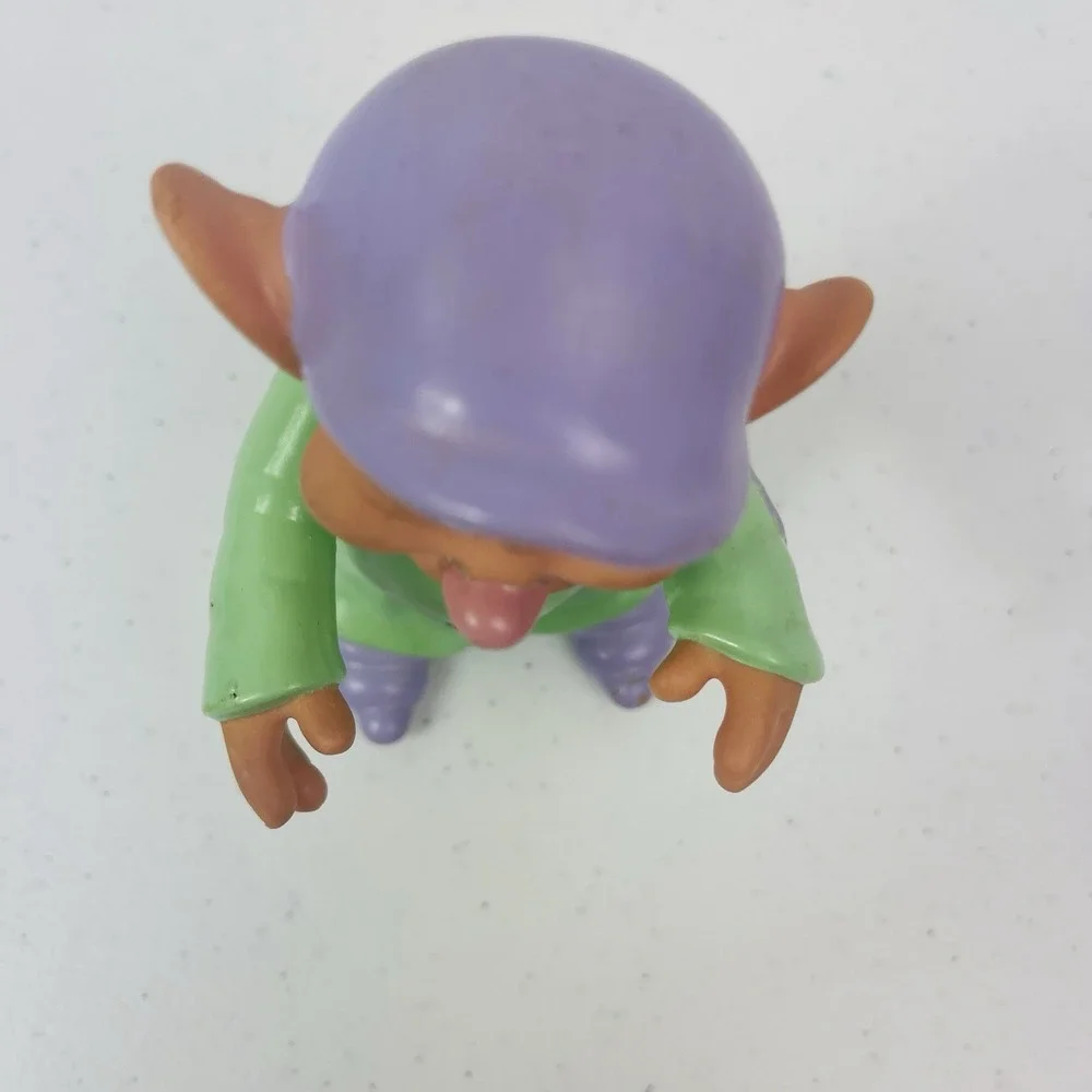 DOPEY Vintage Snow White and the Seven Dwarfs Vinyl Toy Doll Figure‎ Figurine 5